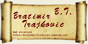 Bratimir Trajković vizit kartica
